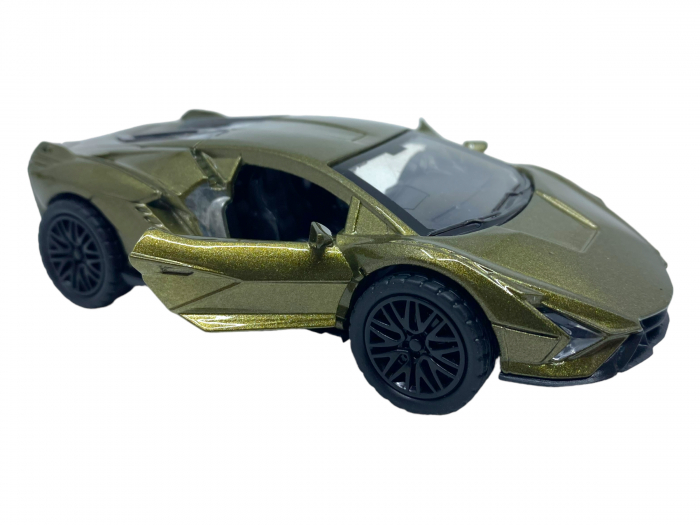Masinuta copii metalica - Lamborghini Dark Green - cu usi ce se deschid [5]