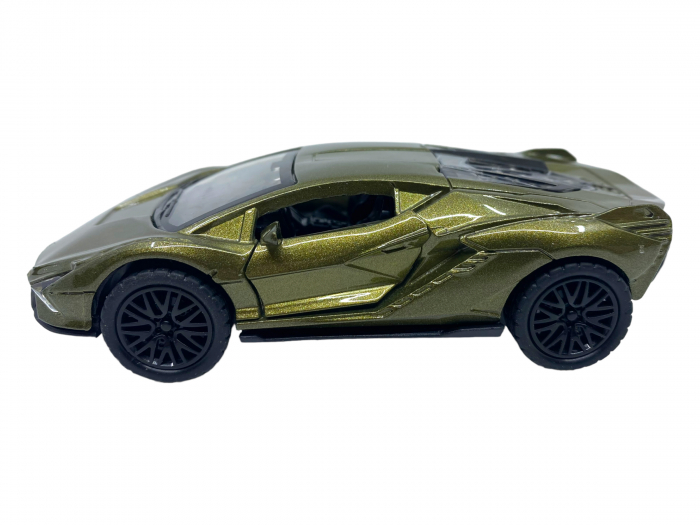 Masinuta copii metalica - Lamborghini Dark Green - cu usi ce se deschid [7]