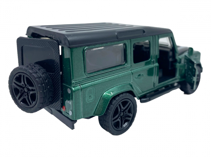 Masinuta copii metalica - SUV Verde - cu usi ce se deschid [3]