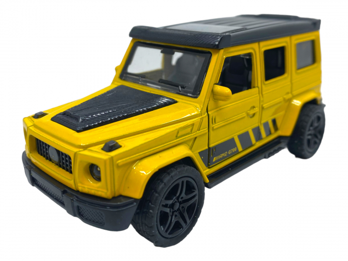 Masinuta copii metalica - SUV galben - cu usi ce se deschid [7]