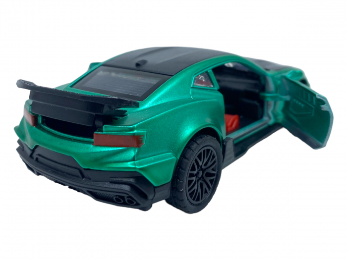 Masinuta copii metalica - Verde siclam - cu usi ce se deschid [3]