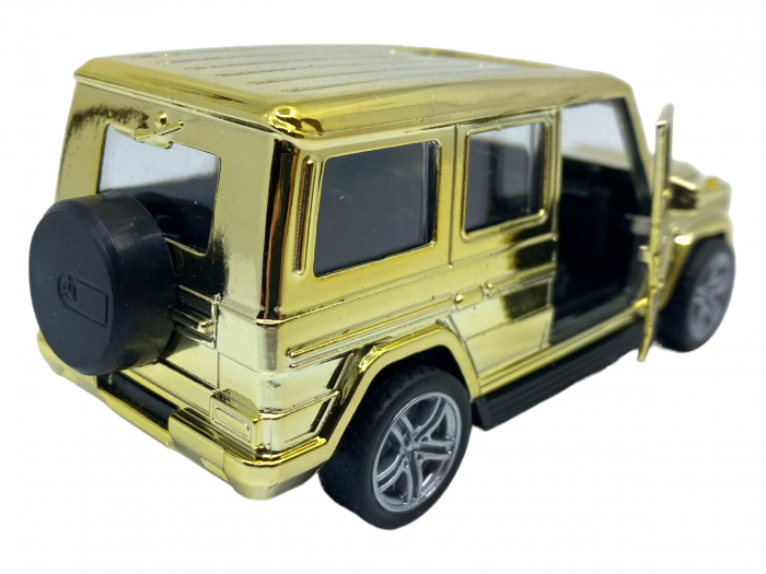 Masinuta copii metalica - SUV Auriu - cu usi ce se deschid [4]