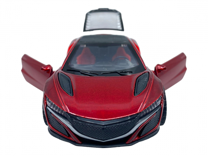 Masinuta copii metalica - Rosu inchis - cu usi ce se deschid [4]