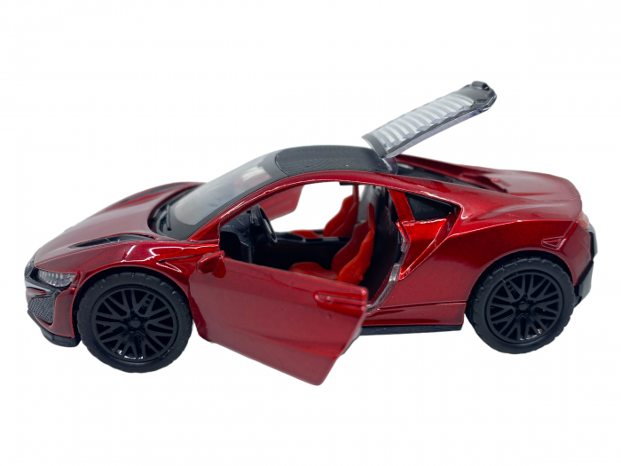 Masinuta copii metalica - Rosu inchis - cu usi ce se deschid [5]