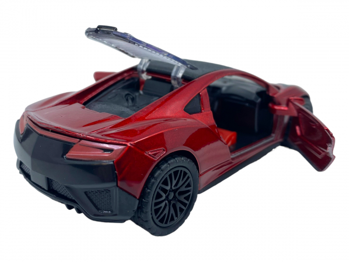 Masinuta copii metalica - Rosu inchis - cu usi ce se deschid [3]