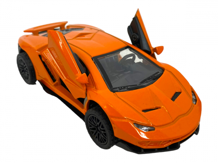Masinuta Metalica Lamborghini (cu usi ce se deschid) - Jucarie - 13 x 5 cm [4]