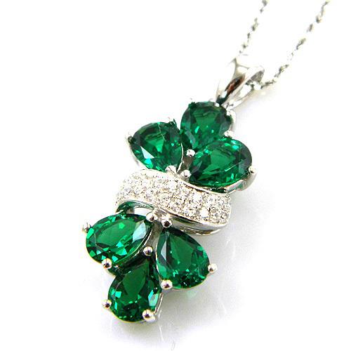 Cercei şi medalion Glamour Emerald by Borealy [7]