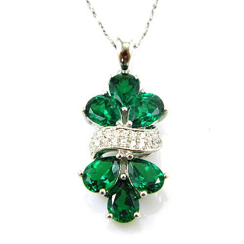 Cercei şi medalion Glamour Emerald by Borealy [6]