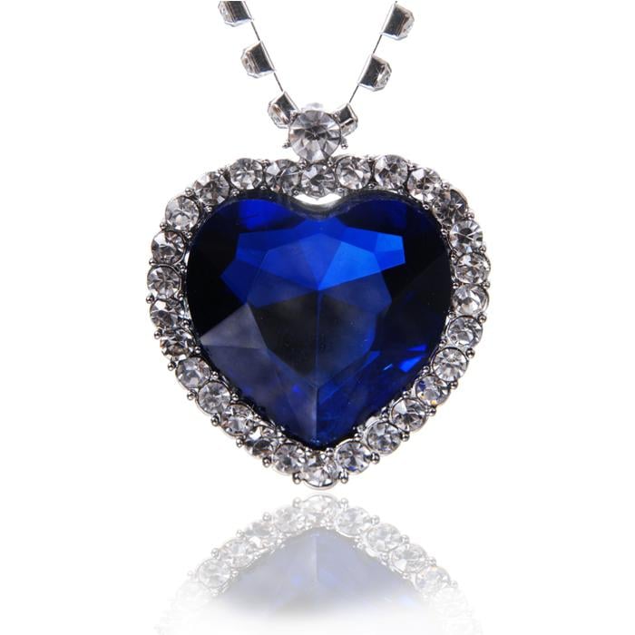 Colier Borealy Sapphire Titanic Heart of the Ocean [1]