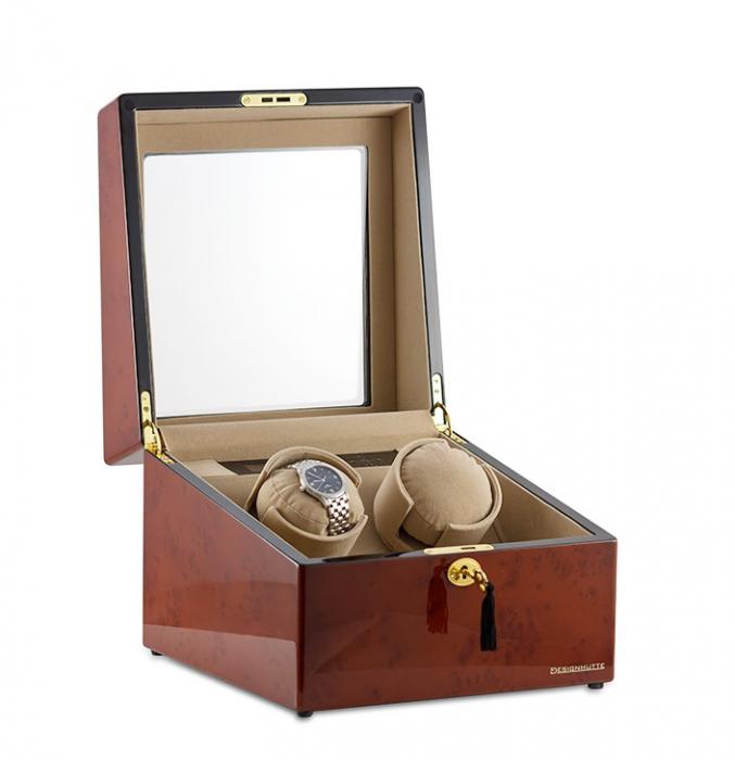 Watch Winder München Brown 2 by Designhütte - Made in Germany - personalizabil [3]