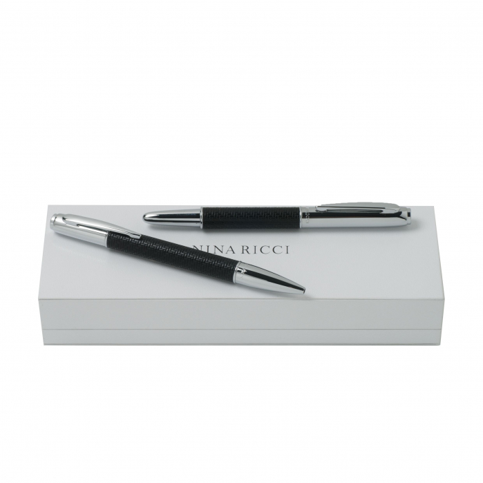 Set Elegance Black pix și roller Nina Ricci si Cercei Borealy Large One Diamond Round [4]