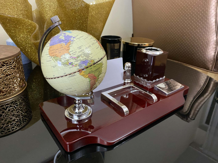 Set Birou Brown Business Desk 1, Gravat cu Mesaj Inspirational. TOP 10 Cadouri Barbati [4]