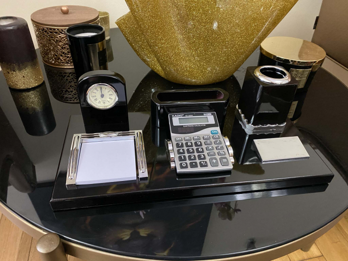 Office Business Desk Black Premium [4]