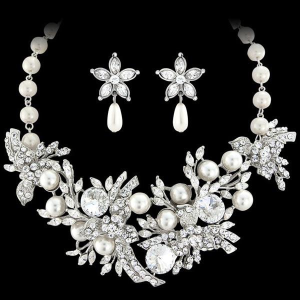 Set Borealy Pearl Colier şi Cercei Opulent Luxury Wedding [3]