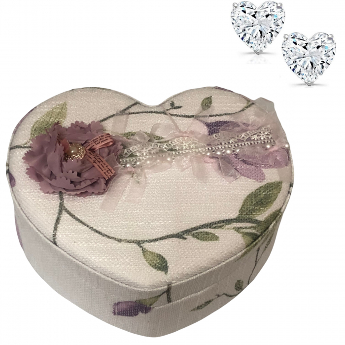 Cadou Cutie Bijuterii Inima & Cercei Gold Heart [3]