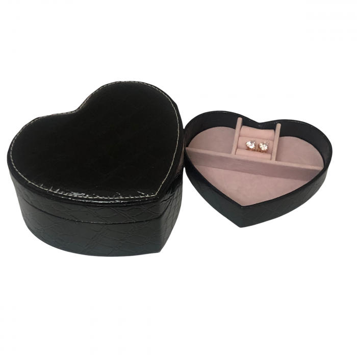 Cadou Cutie Bijuterii Inima si Cercei Gold Heart [5]