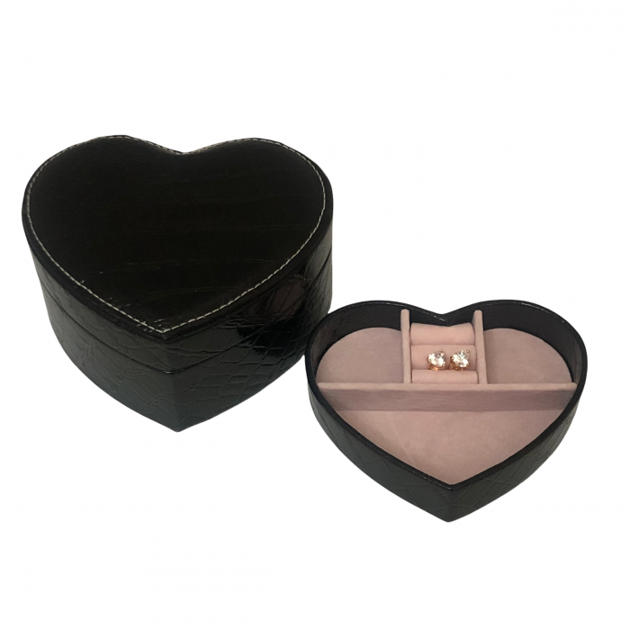 Cadou Cutie Bijuterii Inima si Cercei Gold Heart [4]