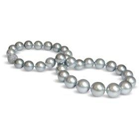 Silver Purple Pearls Necklace [4]