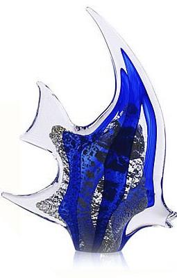 Pesce Angelo Argint by Marcolin (Handmade crystal) 18 cm - Made in Italy [2]