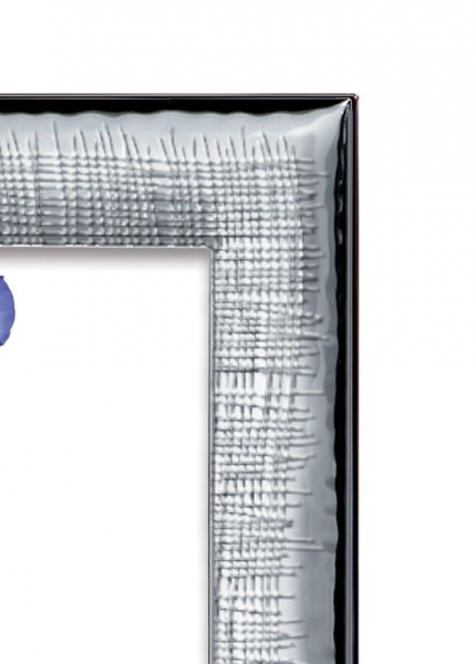 Ramă foto placată cu argint 10 x 15 TESSUTO by Chinelli, made in Italy [2]
