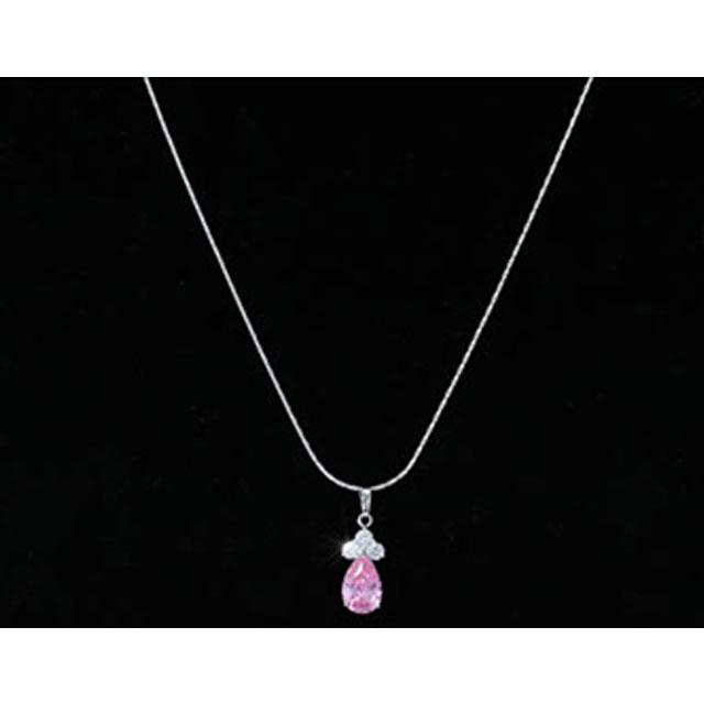 Colier Borealy Simulated Sapphire Drop Pink [4]
