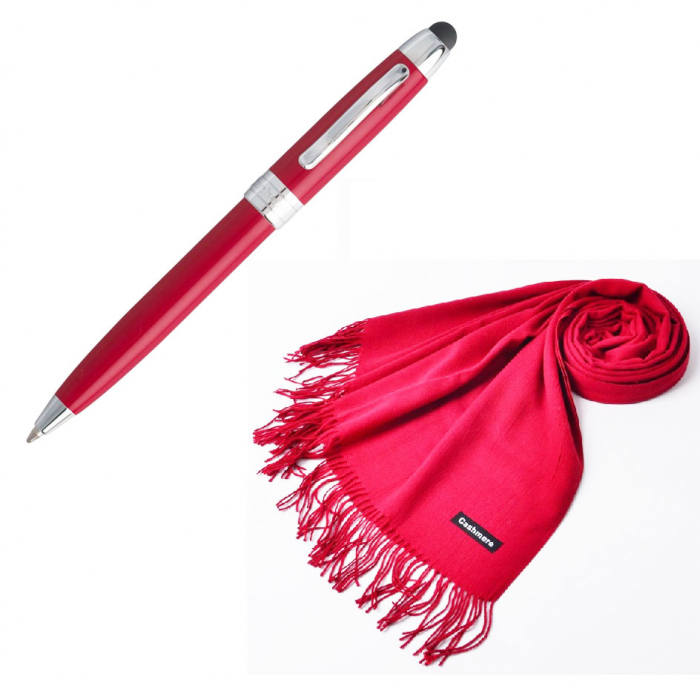 Pix Red Lady Cacharel & Esarfa Casmir Rosie [4]