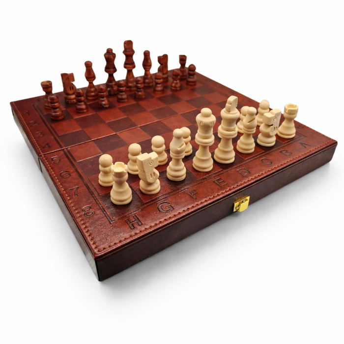 Set Șah Piele Premium Cadou Elegant Bărbați [2]