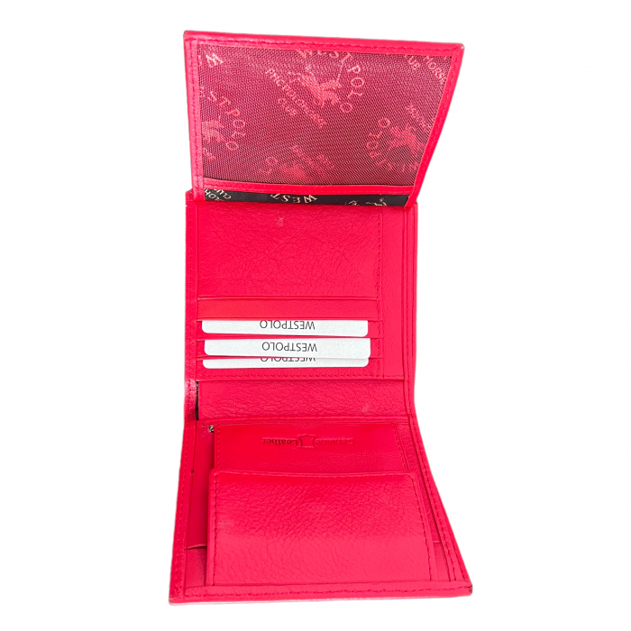 Portofel Dama WestPolo Red - piele naturala [4]