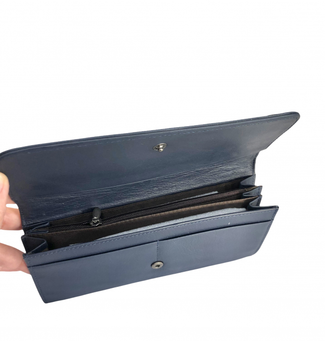 Cadou Portofel Piele Naturala Blue [3]