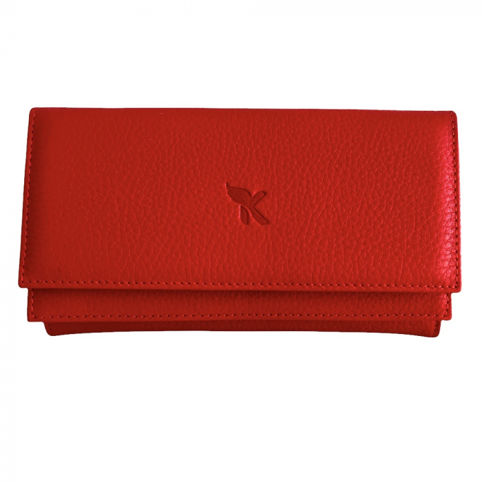 Portofel Piele Naturala Dama Red  & Esarfa matase [4]