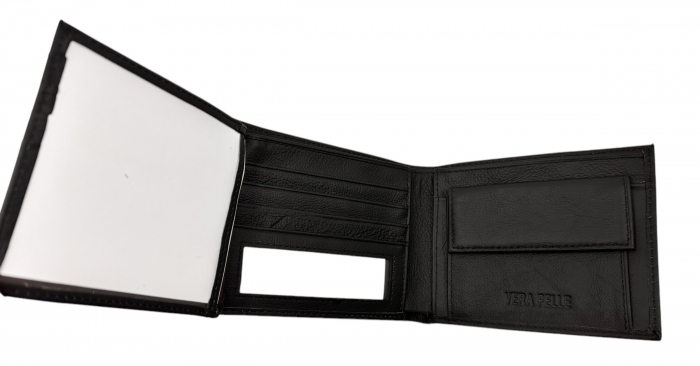 Premium Leather Set: Borsetă și Portofel din piele naturală + Cravata mătase [9]