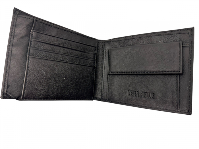 Premium Leather Set: Borsetă și Portofel din piele naturală + Cravata mătase [3]