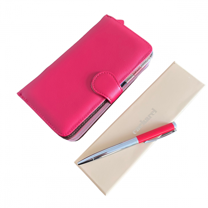 Red Passion Gift Pix Cacharel, Portofel Piele Naturala & Esarfa Matase [2]