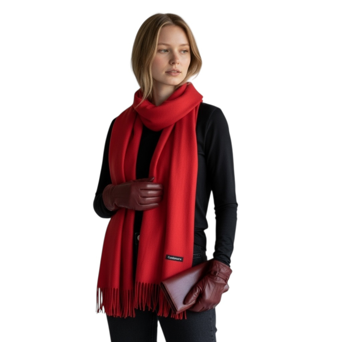 Vogue Manusi si Portofel Piele Naturala & Esarfa Casmir [6]