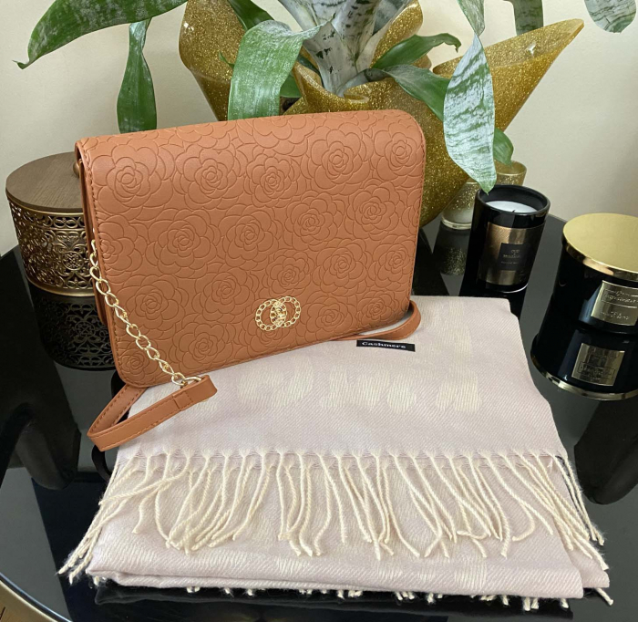 Winter Roses Set Geanta si Esarfa Casmir [3]