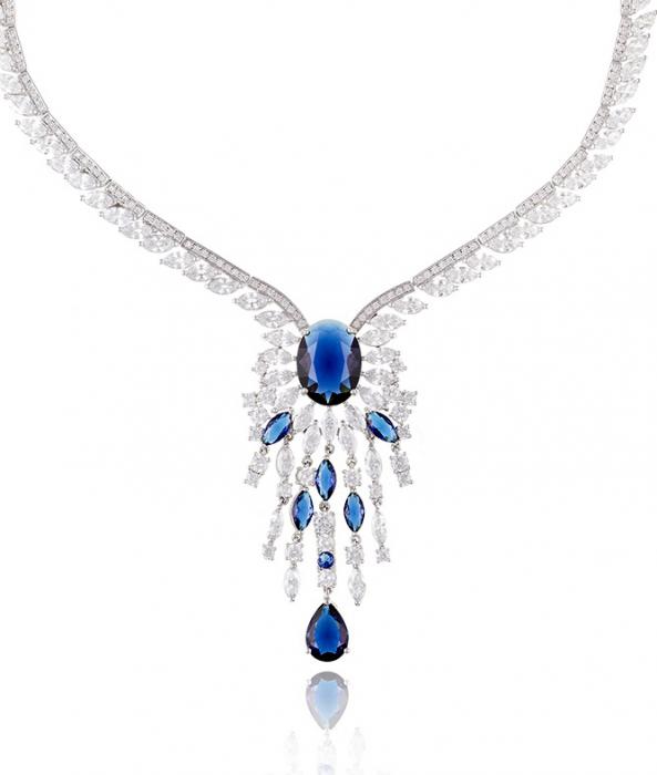 Royal Blue Colier și Cercei Borealy [3]