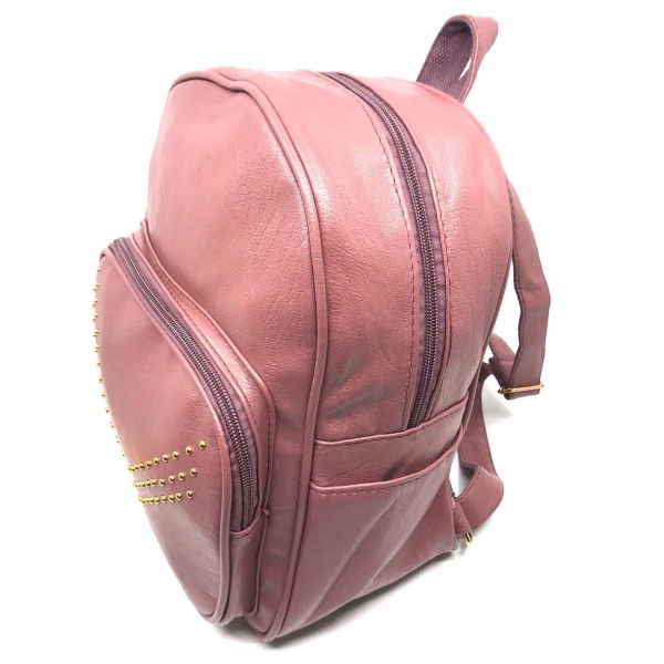 Rucsac dama Borealy, Berry Shade, din piele ecologica [3]