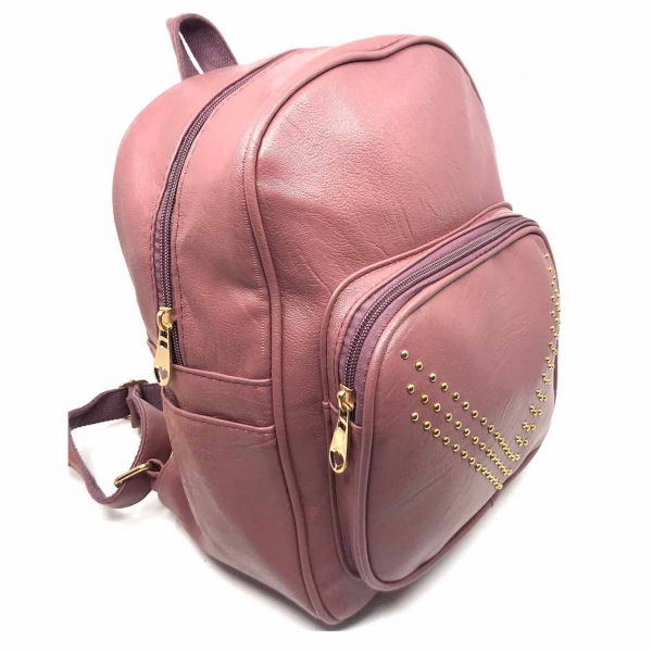 Rucsac dama Borealy, Berry Shade, din piele ecologica [2]