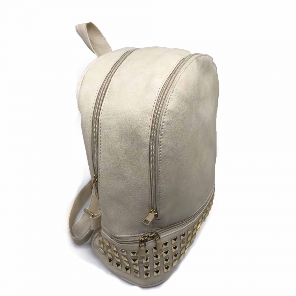 Rucsac dama Borealy, Charming Neutral, din piele ecologica [2]