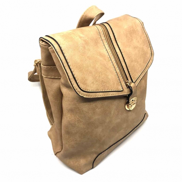 Rucsac dama Borealy, Minimal Chic, din piele ecologica [2]