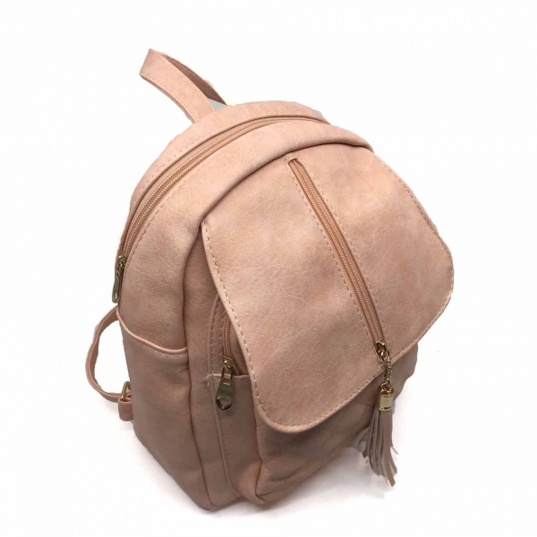 Rucsac dama Borealy, Pink Mood, din piele ecologica [2]