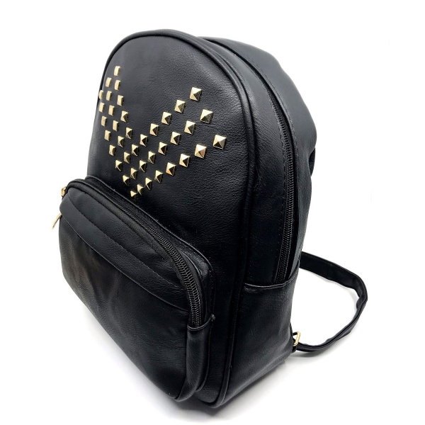 Rucsac dama Borealy, Rock Style, din piele ecologica [3]