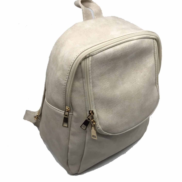 Rucsac dama Borealy, Shade of Grey, din piele ecologica [2]