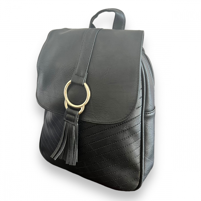 Rucsac Style in Black & Esarfa Matase [3]