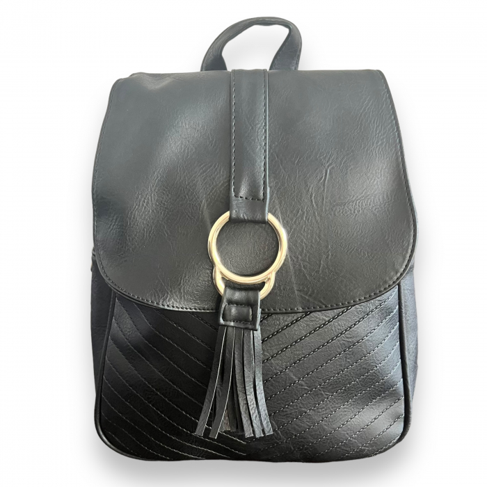 Rucsac Style in Black & Esarfa Matase [4]