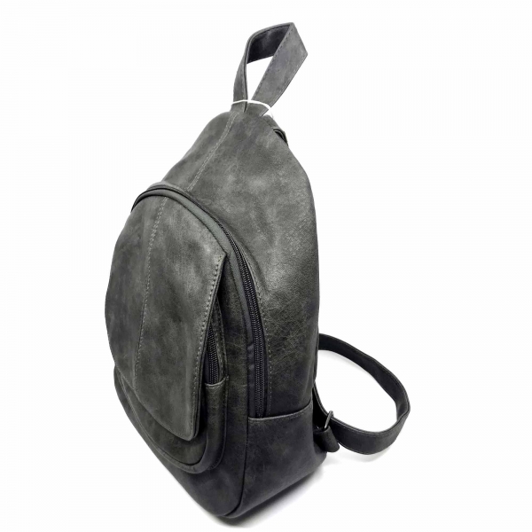 Rucsac dama Borealy, Vintage Touch, din piele ecologica [3]