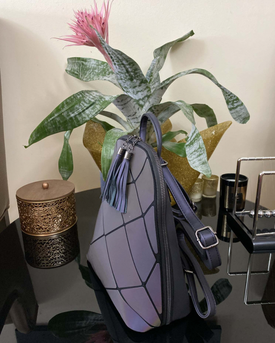 Rucsac Dama Geometric Hologram Black [4]