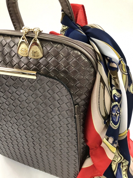 Rucsac Piele Coco Mademoiselle Metalic Silver [4]