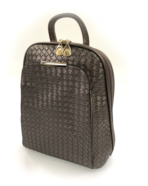 Rucsac Piele Coco Mademoiselle Metalic Silver [2]