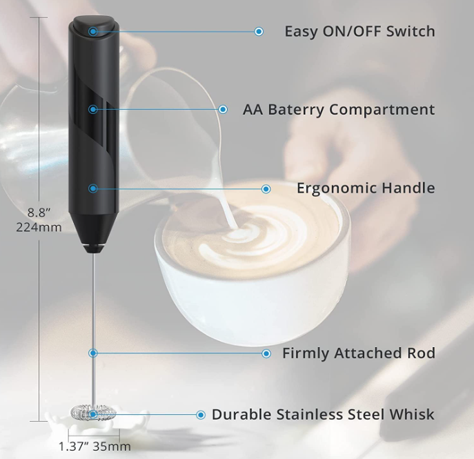 Spumant electric pentru lapte portabil Kitchen [6]